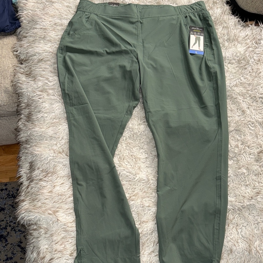 Eddie Bauer Women's Green Ankle Pants